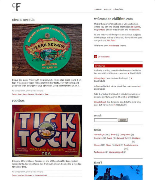 My site in 2008