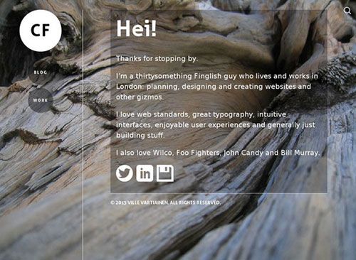 My site in 2013